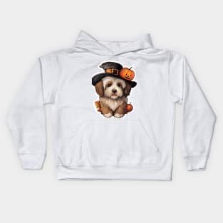 Fall puppy Dog Halloween Kids Hoodie